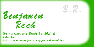 benjamin rech business card